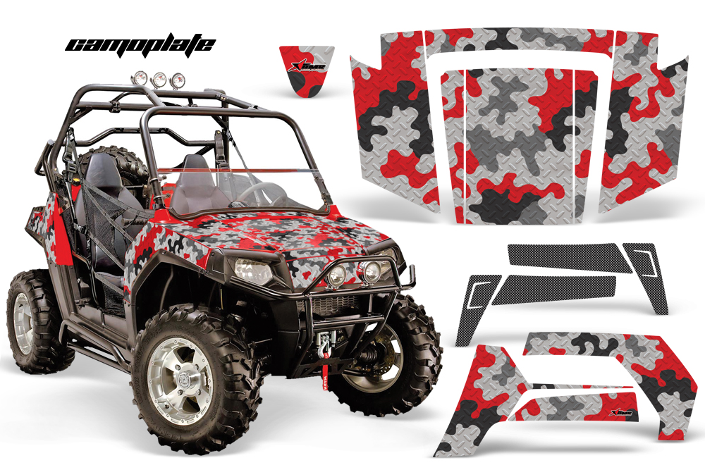 Polaris RZR 800 RED Camoplate